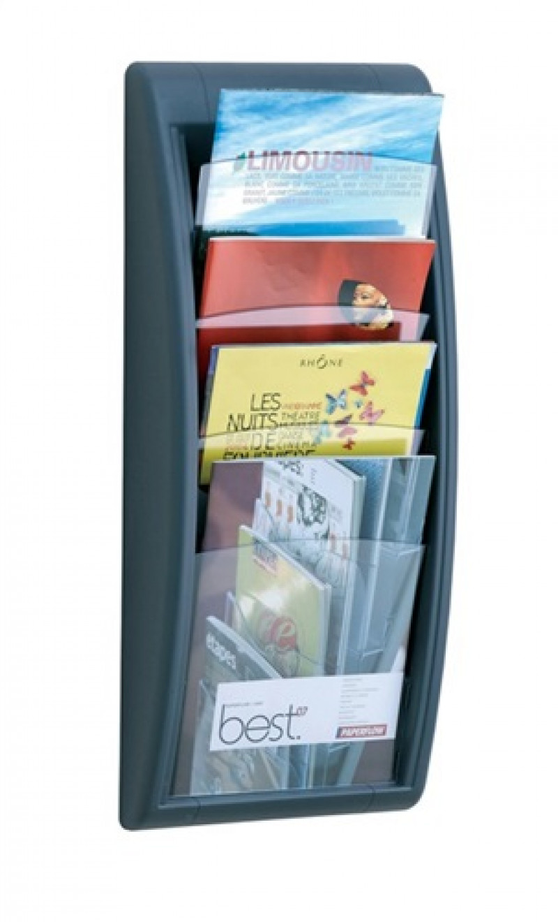 Paperflow Prospekthalter Quick Blick 4061.11 4Fächer anthrazit