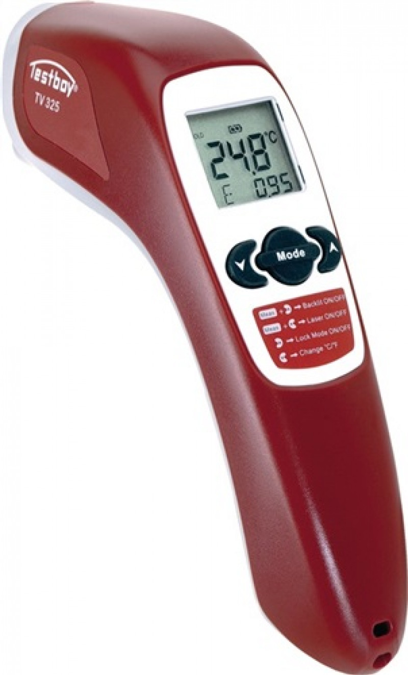 Infrarotthermometer TV 325 -60 b.500GradC ±2GradC 2xTyp AAA TESTBOY Infrarotthermometer TV 325 -60 b.500GradC ±2GradC 2xTyp AAA TESTBOY
