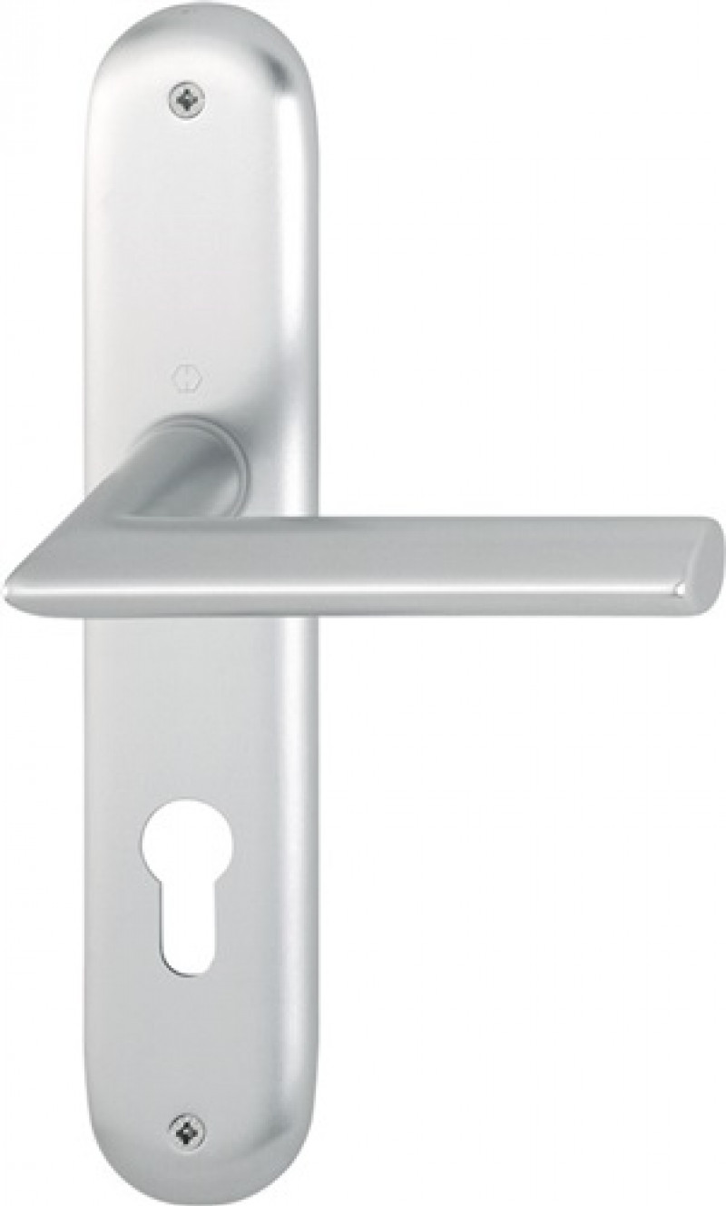 Langschildgarnitur Stock.1140/273P Alu.F1 PZ 72mm DIN L/R Langschildgarnitur Stock.1140/273P Alu.F1 PZ 72mm DIN L/R