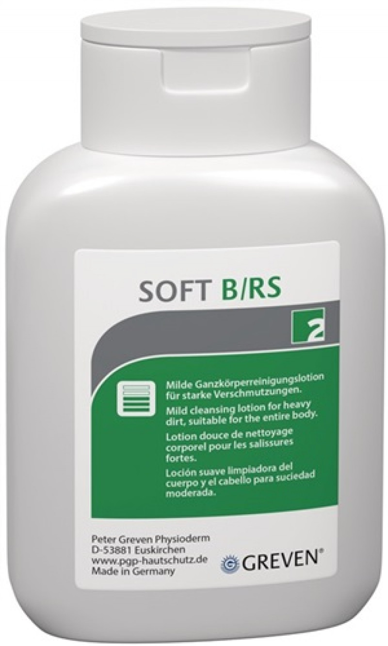 Hautreinigungslotion GREVEN® SOFT B/RS 250 ml mittlere b.starke Verschmutzungen Hautreinigungslotion GREVEN® SOFT B/RS 250 ml mittlere b.starke Verschmutzungen