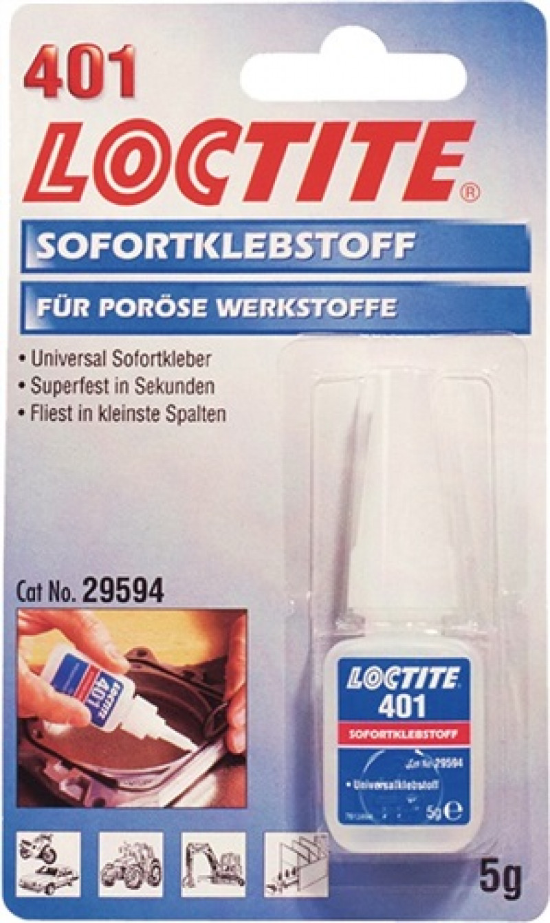Sofortklebstoff 401 5g NSF P1 farblos Flasche LOCTITE Sofortklebstoff 401 5g NSF P1 farblos Flasche LOCTITE