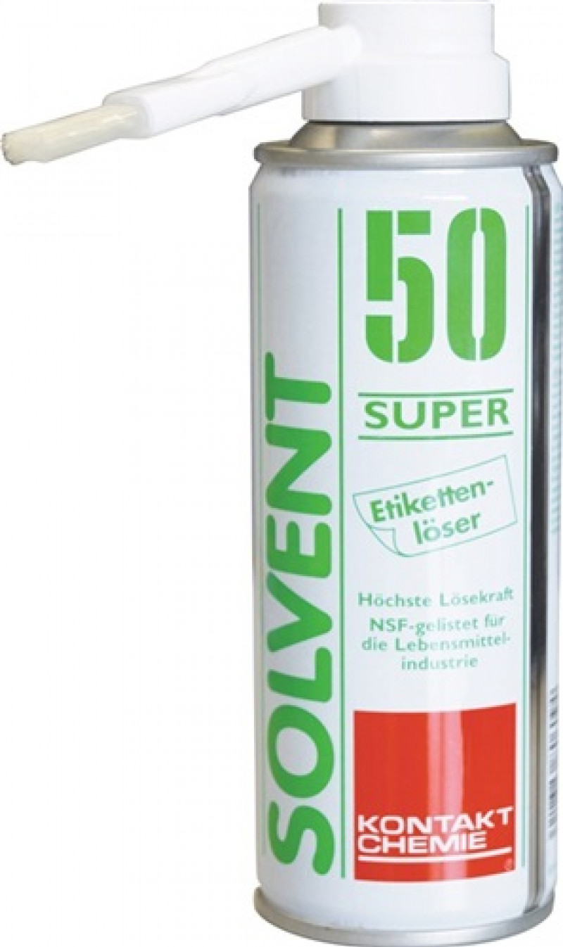 Etikettenlöser SOLVENT 50 SUPER 200 ml NSF K3 Spraydose KONTAKT CHEMIE Etikettenlöser SOLVENT 50 SUPER 200 ml NSF K3 Spraydose KONTAKT CHEMIE