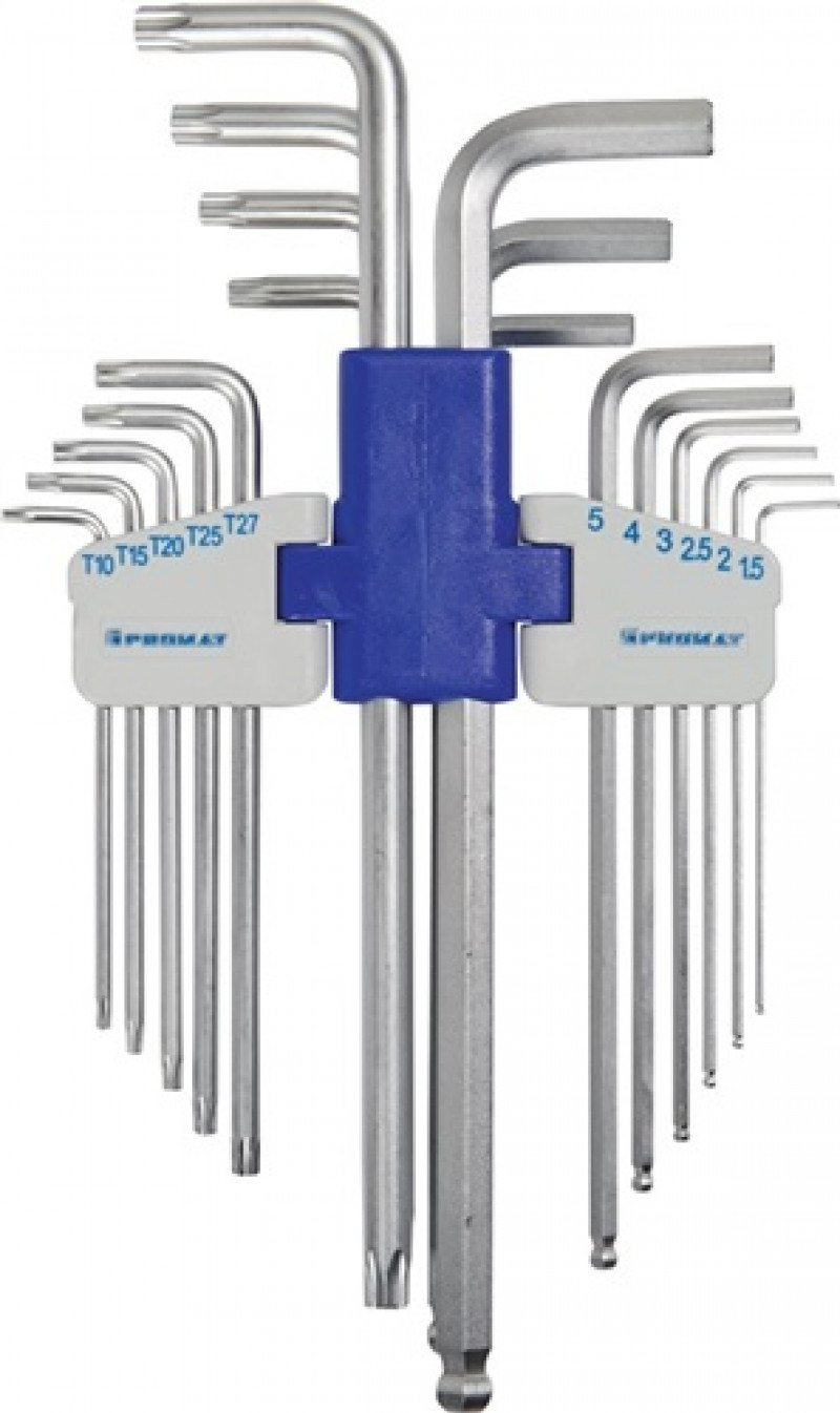Winkelschraubendrehers. Universal 18 tlg. Tx10-Tx50 6KT SW1,5-10 Kugelk. Promat Winkelschraubendrehers. Universal 18 tlg. Tx10-Tx50 6KT SW1,5-10 Kugelk. Promat