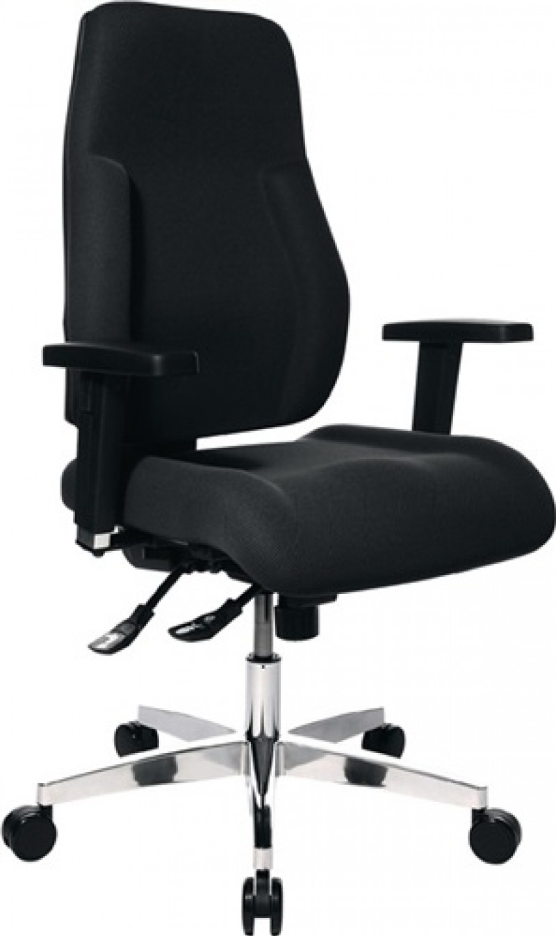 Bürodrehstuhl m.Punktsynchrontechn.schwarz 430-510mm o.Lehnen Trgf.110kg TOPSTAR Bürodrehstuhl m.Punktsynchrontechn.schwarz 430-510mm o.Lehnen Trgf.110kg TOPSTAR