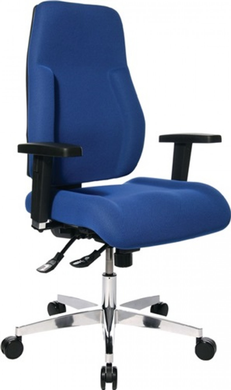 Bürodrehstuhl m.Punktsynchrontechnik blau 430-510mm o.Lehnen Trgf.110kg TOPSTAR Bürodrehstuhl m.Punktsynchrontechnik blau 430-510mm o.Lehnen Trgf.110kg TOPSTAR