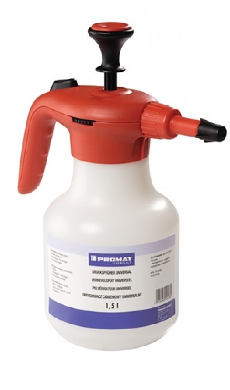Universaldrucksprüher 1,5l FPM-Dichtung,Kunststoff-Düse PROMAT CHEMICALS Universaldrucksprüher 1,5l FPM-Dichtung,Kunststoff-Düse PROMAT CHEMICALS