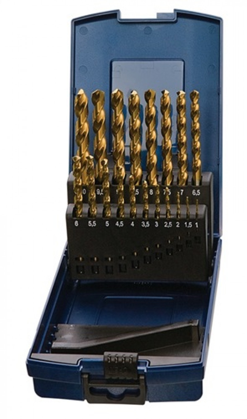 Spiralbohrersatz DIN338 Typ N D.1-13x0,5mm HSS TiN 25tlg.Ku.-Kassette PROMAT Spiralbohrersatz DIN338 Typ N D.1-13x0,5mm HSS TiN 25tlg.Ku.-Kassette PROMAT