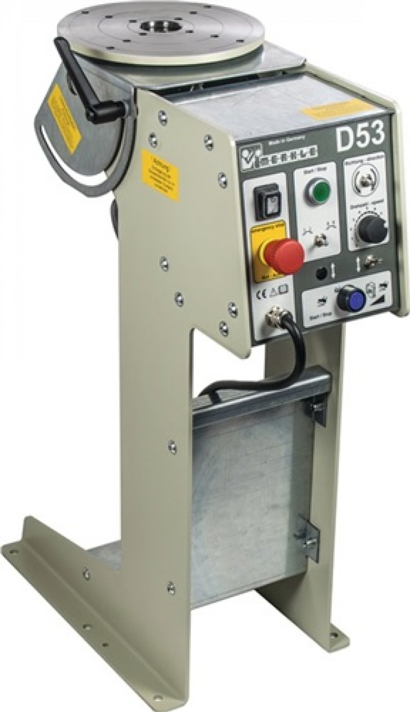 Schweißdrehtisch D 53/70-800 Tragkraft vertikal:50 kg Drehz.0,7-9 U/min Schweißdrehtisch D 53/70-800 Tragkraft vertikal:50 kg Drehz.0,7-9 U/min