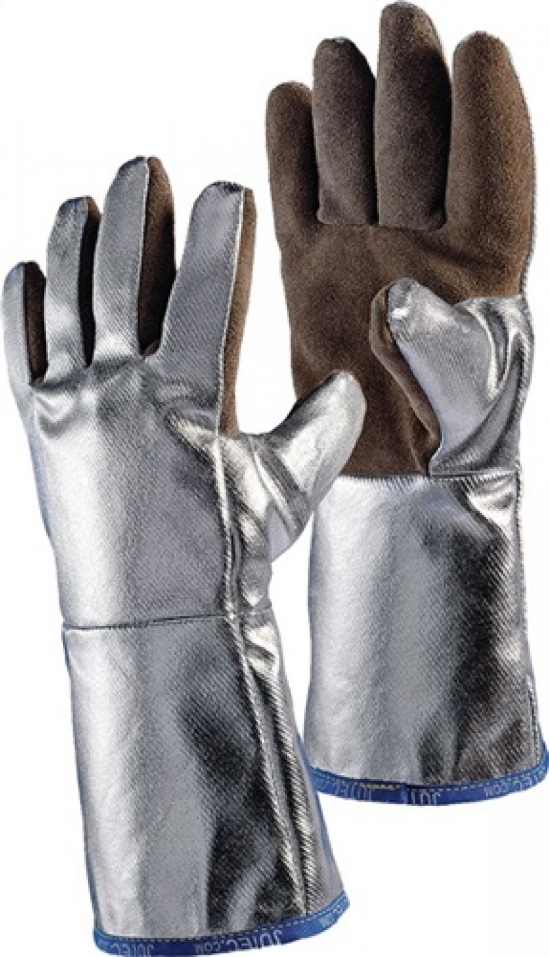 Hitzeschutzhandschuhe 5-Finger,Universalgr.natur/silb Leder EN388,EN407 Kat.III Hitzeschutzhandschuhe 5-Finger,Universalgr.natur/silb Leder EN388,EN407 Kat.III