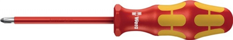 Schraubendreher VDE PH0 L.80mm m.Mehrkomp.-Heft WERA Schraubendreher VDE PH0 L.80mm m.Mehrkomp.-Heft WERA
