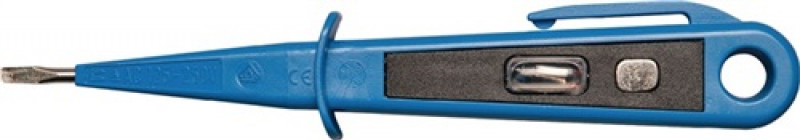 Spannungsprüfer 125-250V AC B.3,0mm Ges.-L.150mm Handschutz Clip VDE/GS Spannungsprüfer 125-250V AC B.3,0mm Ges.-L.150mm Handschutz Clip VDE/GS
