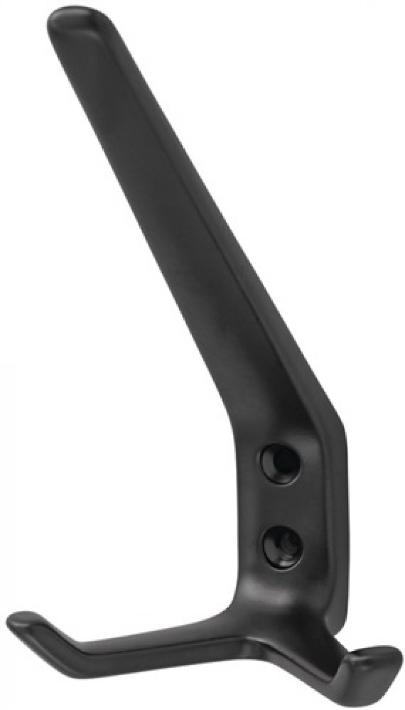 Huthaken 0032 2 Hak.A.89mm Alu.ku.-besch.schwarz H.127mm