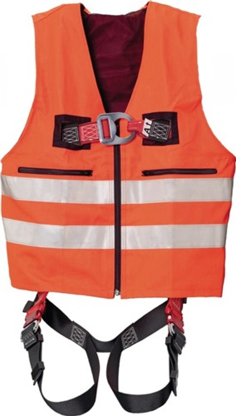 Warnweste m.Auffanggurt MAS33 Quick EN361 EN20471 2-Punkt,Weste orang f.Gr.44-54 Warnweste m.Auffanggurt MAS33 Quick EN361 EN20471 2-Punkt,Weste orang f.Gr.44-54