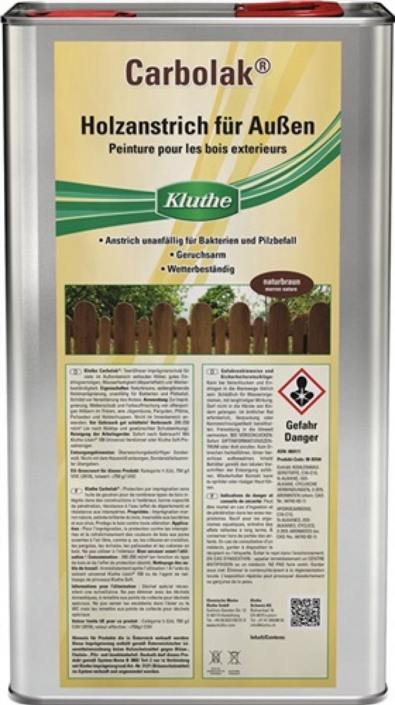 Imprägniermittel Carbolak® naturbraun 5l Kanister KLUTHE Imprägniermittel Carbolak® naturbraun 5l Kanister KLUTHE