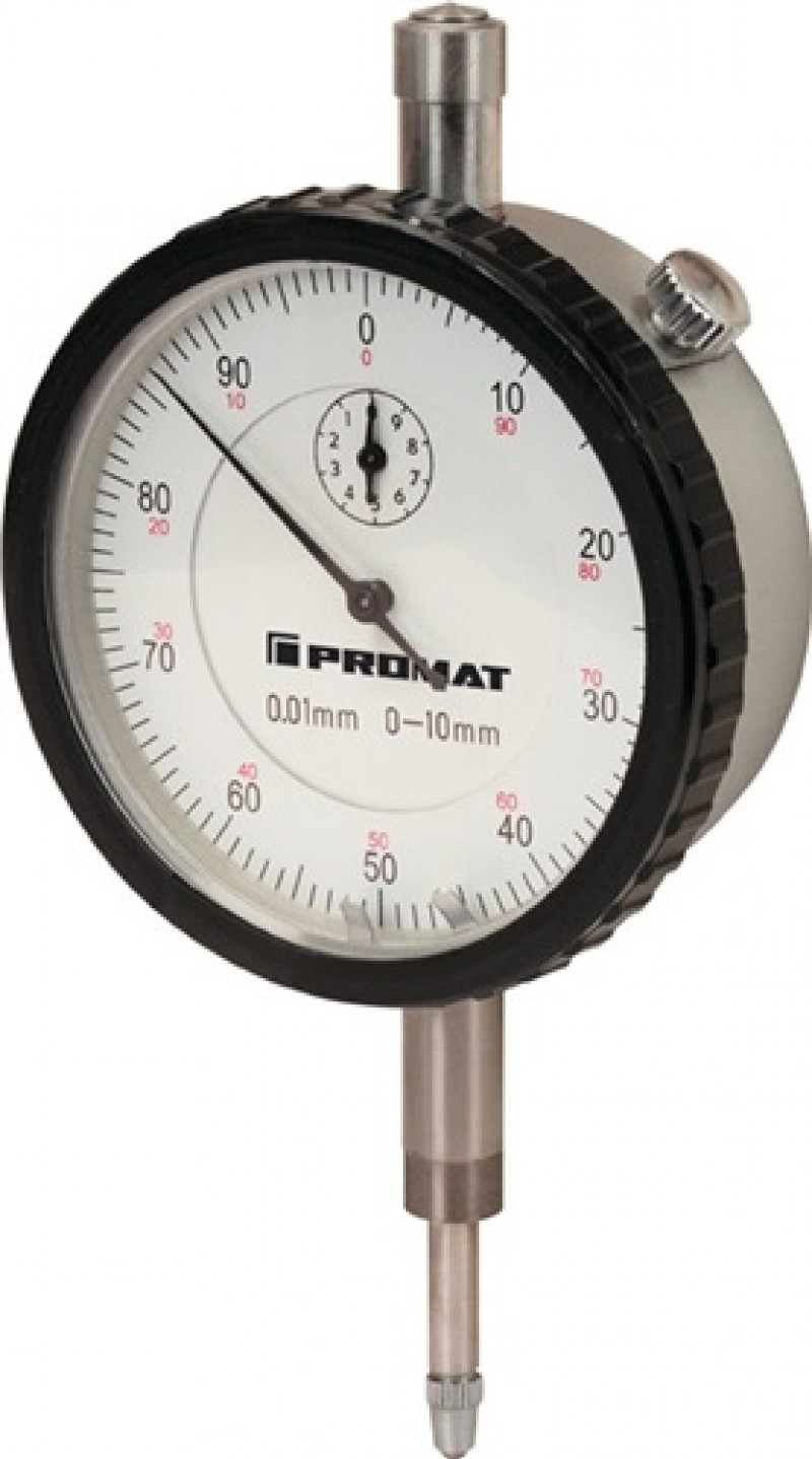 Messuhr DIN878 10mm Abl.0,01mm m.Stoßschutz PROMAT Messuhr DIN878 10mm Abl.0,01mm m.Stoßschutz PROMAT