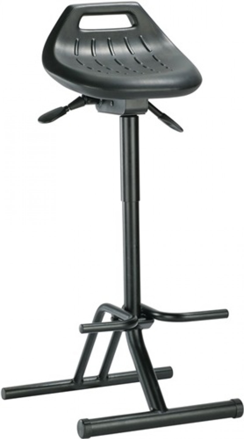 Stehhilfe Integralschaum Sitz-H.640-840mm STA schwarz klappbar Stehhilfe Integralschaum Sitz-H.640-840mm STA schwarz klappbar
