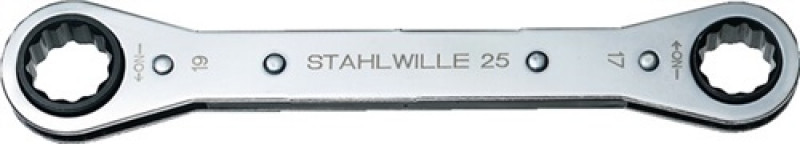Ratschenringschlüssel 25 14x15mm 12-KT.L.170mm Anz.Z.22 STAHLWILLE Ratschenringschlüssel 25 14x15mm 12-KT.L.170mm Anz.Z.22 STAHLWILLE