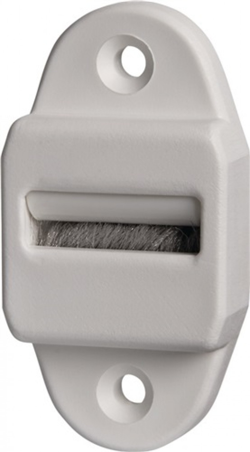 Doppelleitrolle Ausf.m.Bürs.Kunststoffweiß f.Gurt-B.b.23mm Doppelleitrolle Ausf.m.Bürs.Kunststoffweiß f.Gurt-B.b.23mm