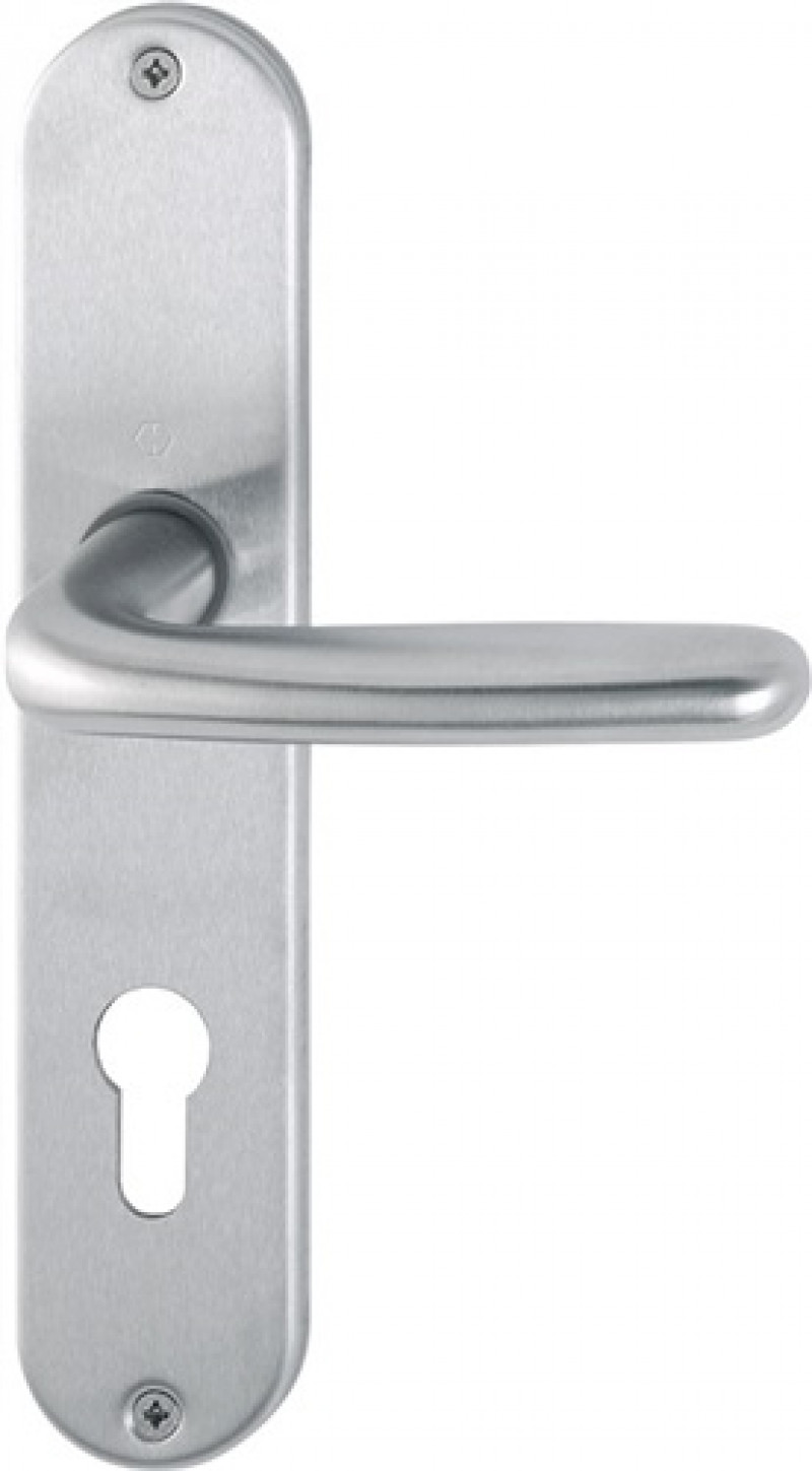 Langschildgarnitur Cardiff E1850Z/302 VA F69 PZ 72mm DIN L/R Langschildgarnitur Cardiff E1850Z/302 VA F69 PZ 72mm DIN L/R