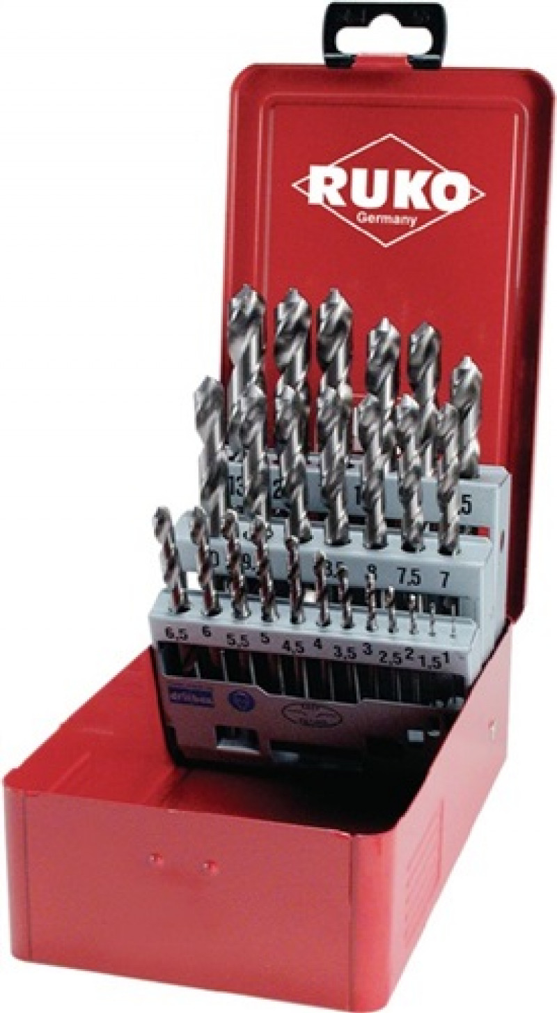 Spiralbohrersatz DIN338 Typ N D.1-13x0,5mm HSS 25tlg.Metallkassette Spiralbohrersatz DIN338 Typ N D.1-13x0,5mm HSS 25tlg.Metallkassette
