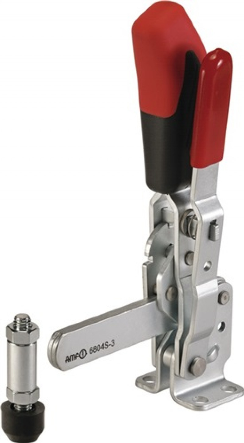 Senkrechtspanner Nr.6804S Gr.4 waagrechter Fuß m.Sicherheitsverriegelung AMF Senkrechtspanner Nr.6804S Gr.4 waagrechter Fuß m.Sicherheitsverriegelung AMF