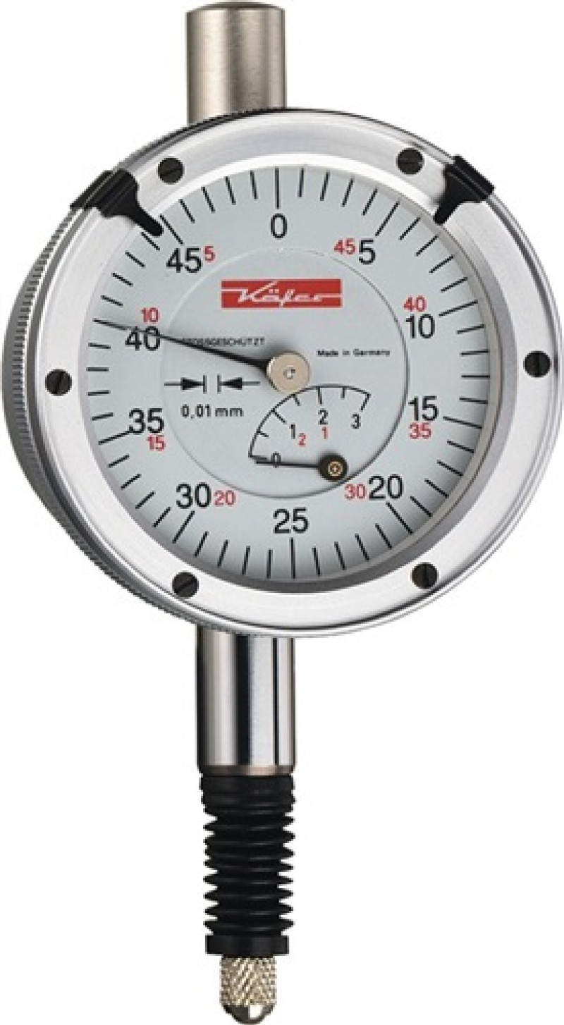 Messuhr KM4 SW 3mm Abl.0,01mm m.Stoßschutz m.Kal.KÄFER Messuhr KM4 SW 3mm Abl.0,01mm m.Stoßschutz m.Kal.KÄFER