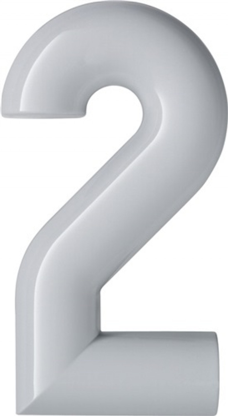 Hausnummer Ziffer 2 Spezial-Polyamid 99 reinweiß 165mm D.33mm HEWI Hausnummer Ziffer 2 Spezial-Polyamid 99 reinweiß 165mm D.33mm HEWI