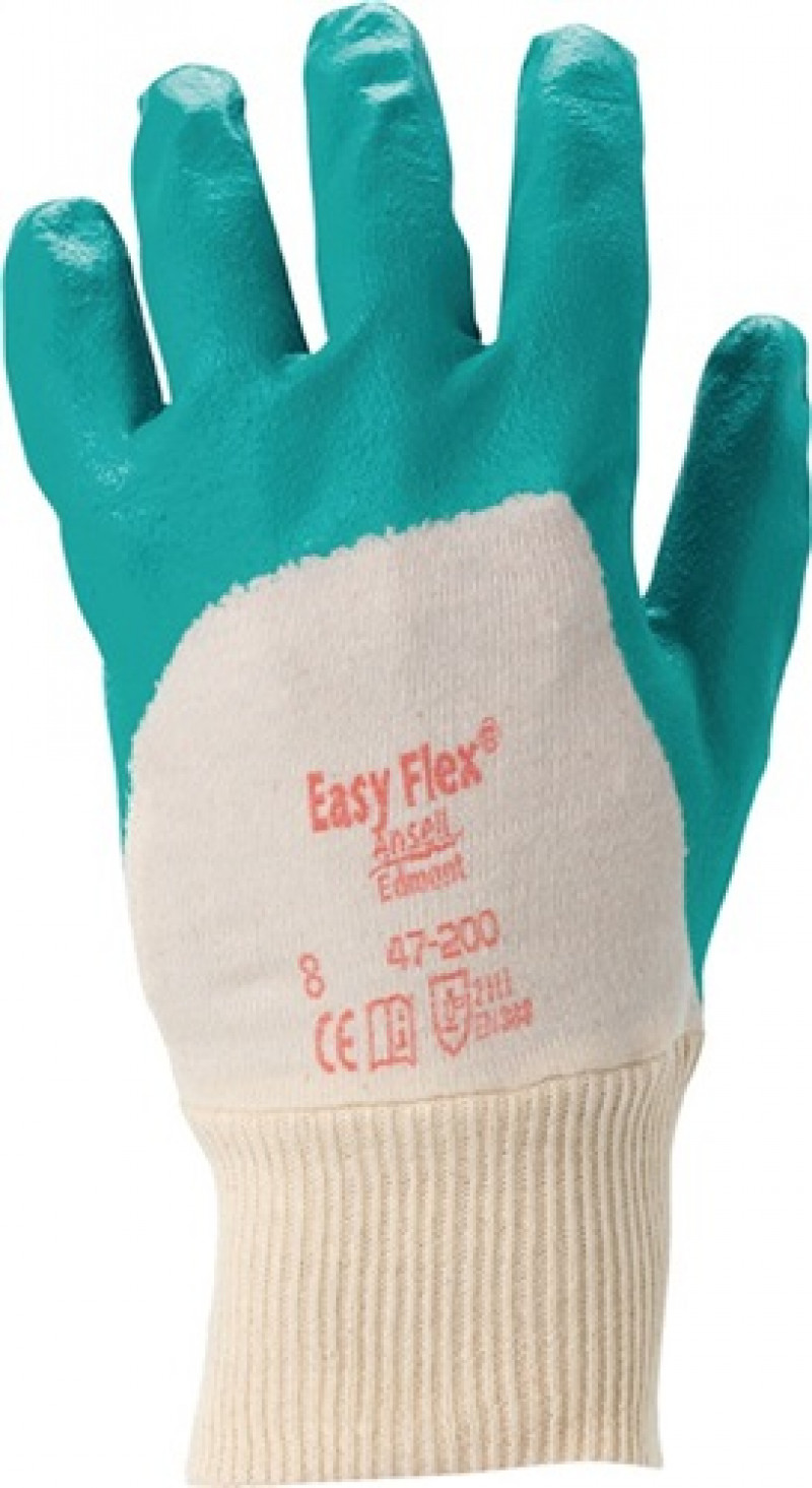 Handschuhe Easy Flex 47-200 Gr.8 grün Interlock-Baumwolle m.Nitril EN 388 Kat.II Handschuhe Easy Flex 47-200 Gr.8 grün Interlock-Baumwolle m.Nitril EN 388 Kat.II