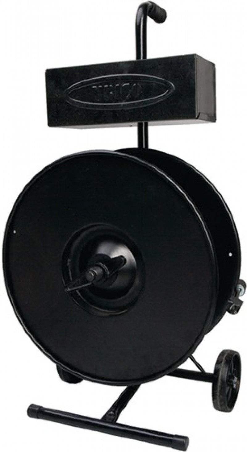 Bandabroller PES-Umreifungsband fahrbar f.Kern-D.200mm Bandabroller PES-Umreifungsband fahrbar f.Kern-D.200mm