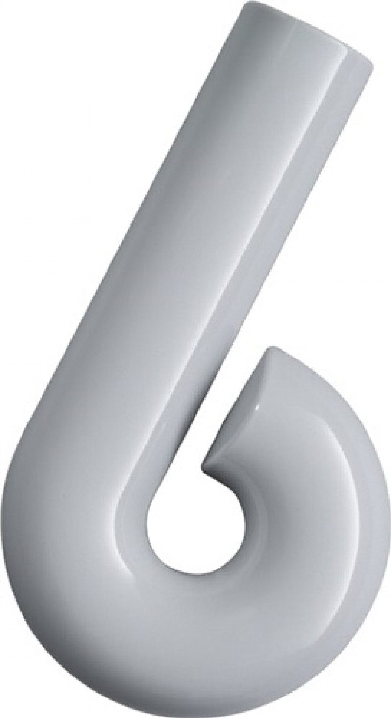 Hausnummer Ziffer 6 Spezial-Polyamid 99 reinweiß 165mm D.33mm HEWI Hausnummer Ziffer 6 Spezial-Polyamid 99 reinweiß 165mm D.33mm HEWI