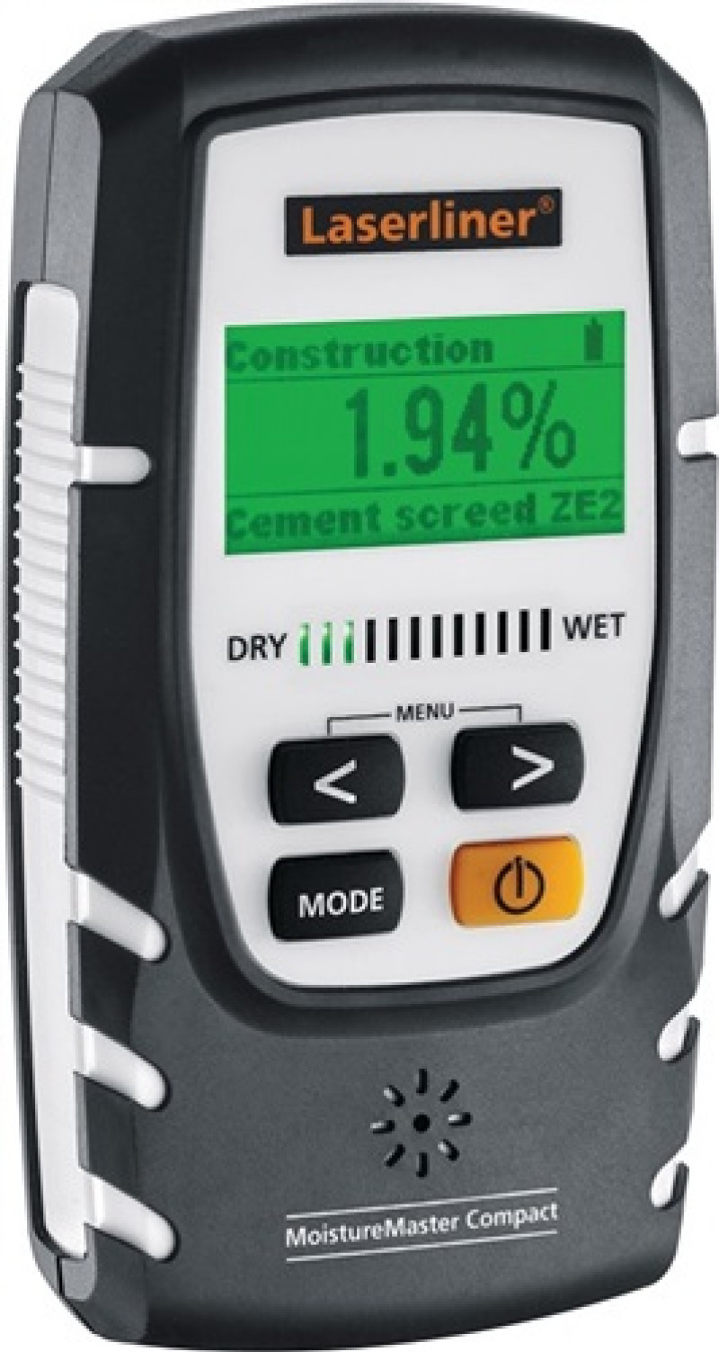 Holz-/Baufeuchtemesser MoistureMaster Compact 0-40GradC/LF 60% LASERLINER