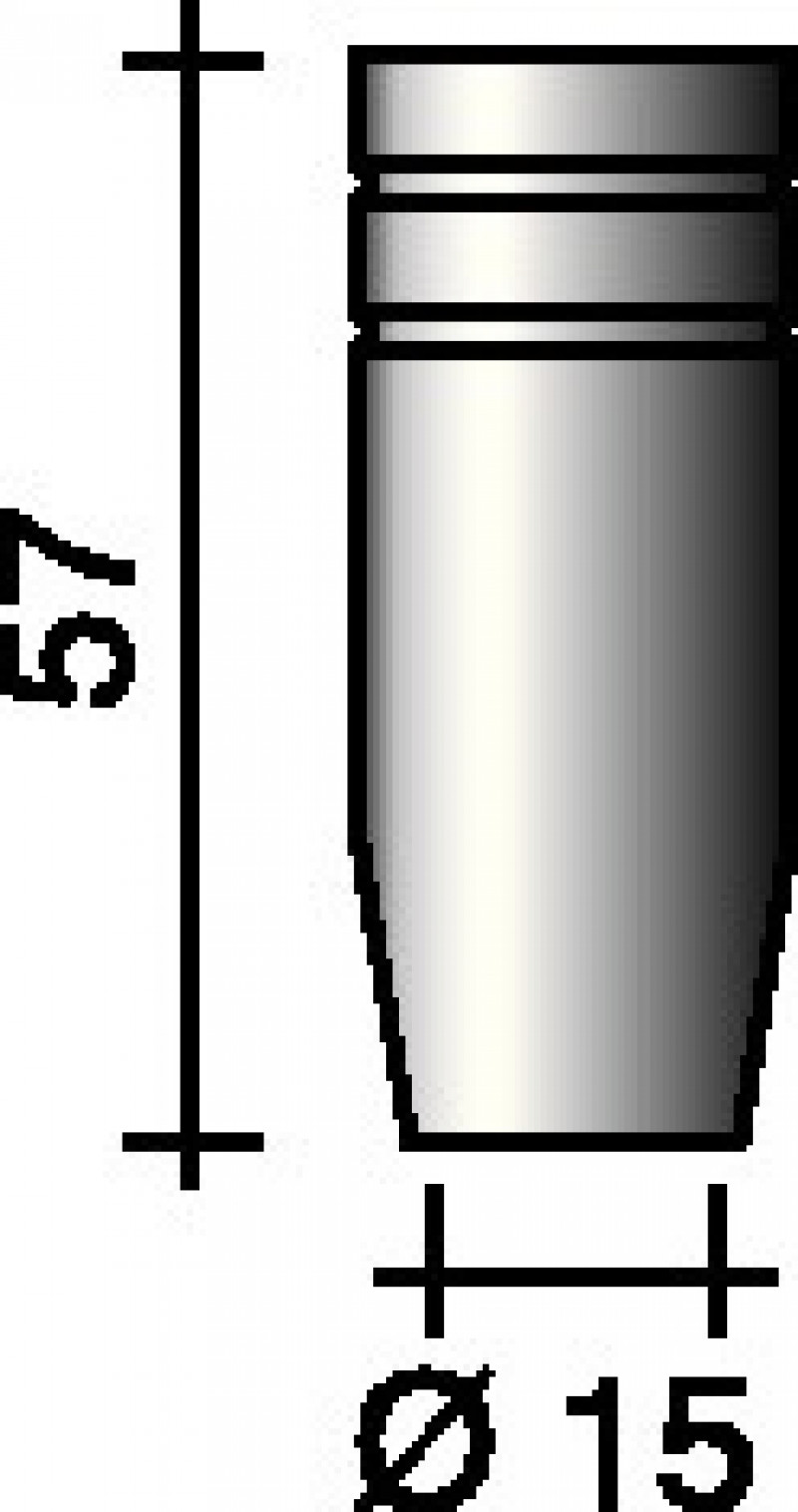 Gasdüse kon.15mm f.ERGOPLUS 25 TRAFIMET