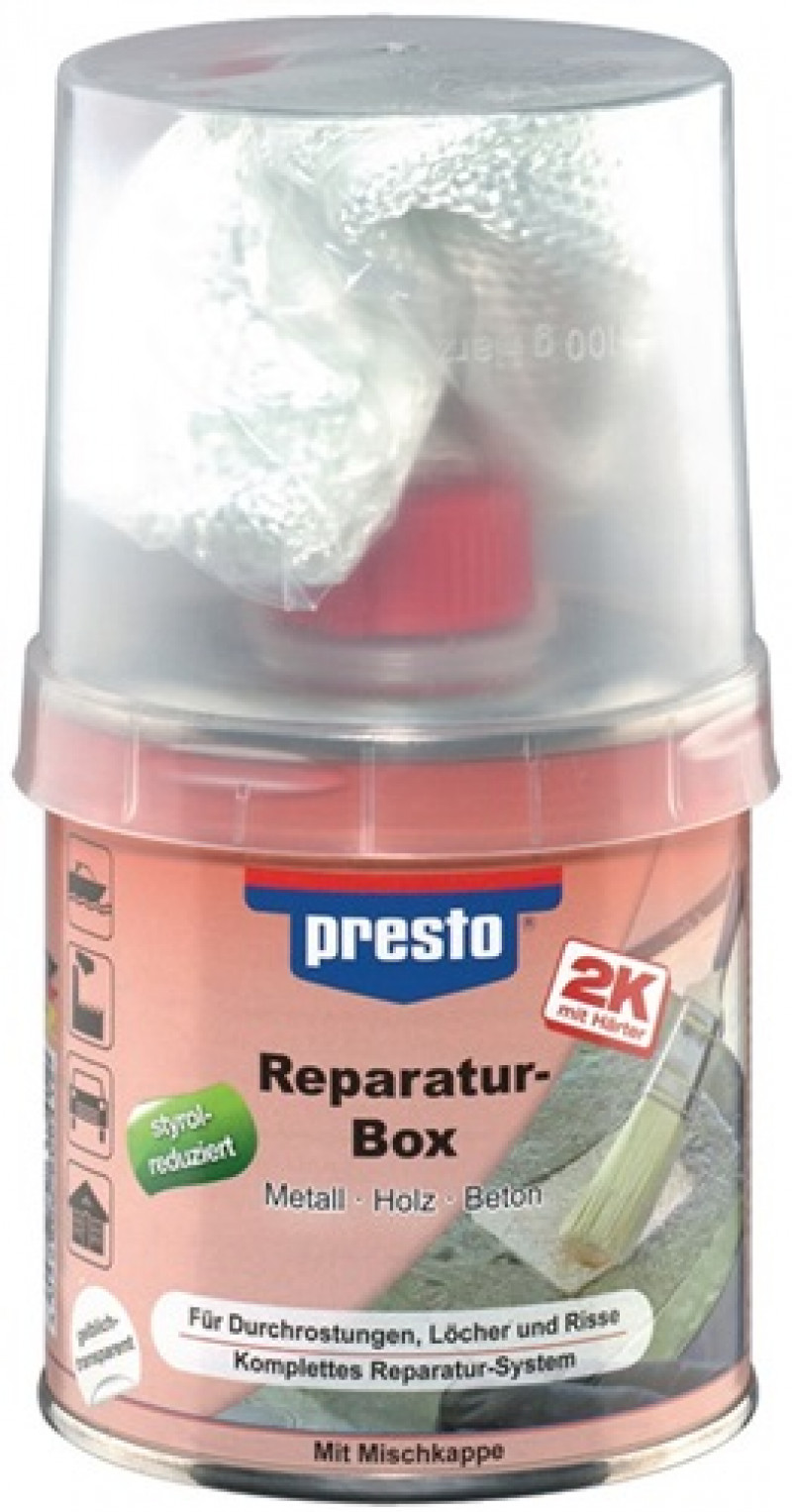 Reparaturbox prestolith® special gelblich-transparent 250g Dose PRESTO Reparaturbox prestolith® special gelblich-transparent 250g Dose PRESTO