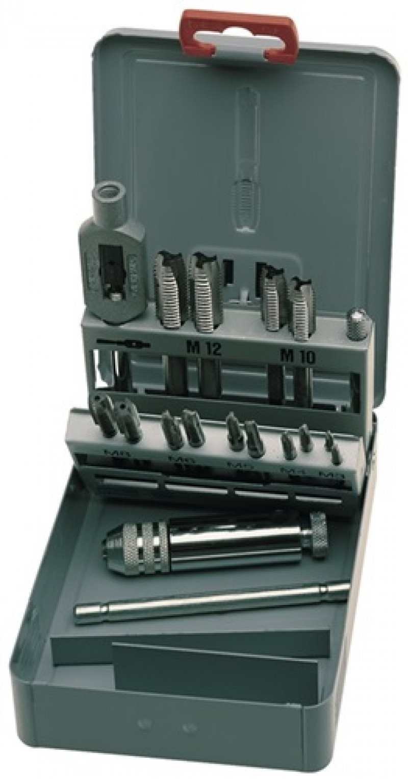 Gewindebohrersatz DIN352 M3-M12 16tlg.HSS Metallkassette EXACT Gewindebohrersatz DIN352 M3-M12 16tlg.HSS Metallkassette EXACT