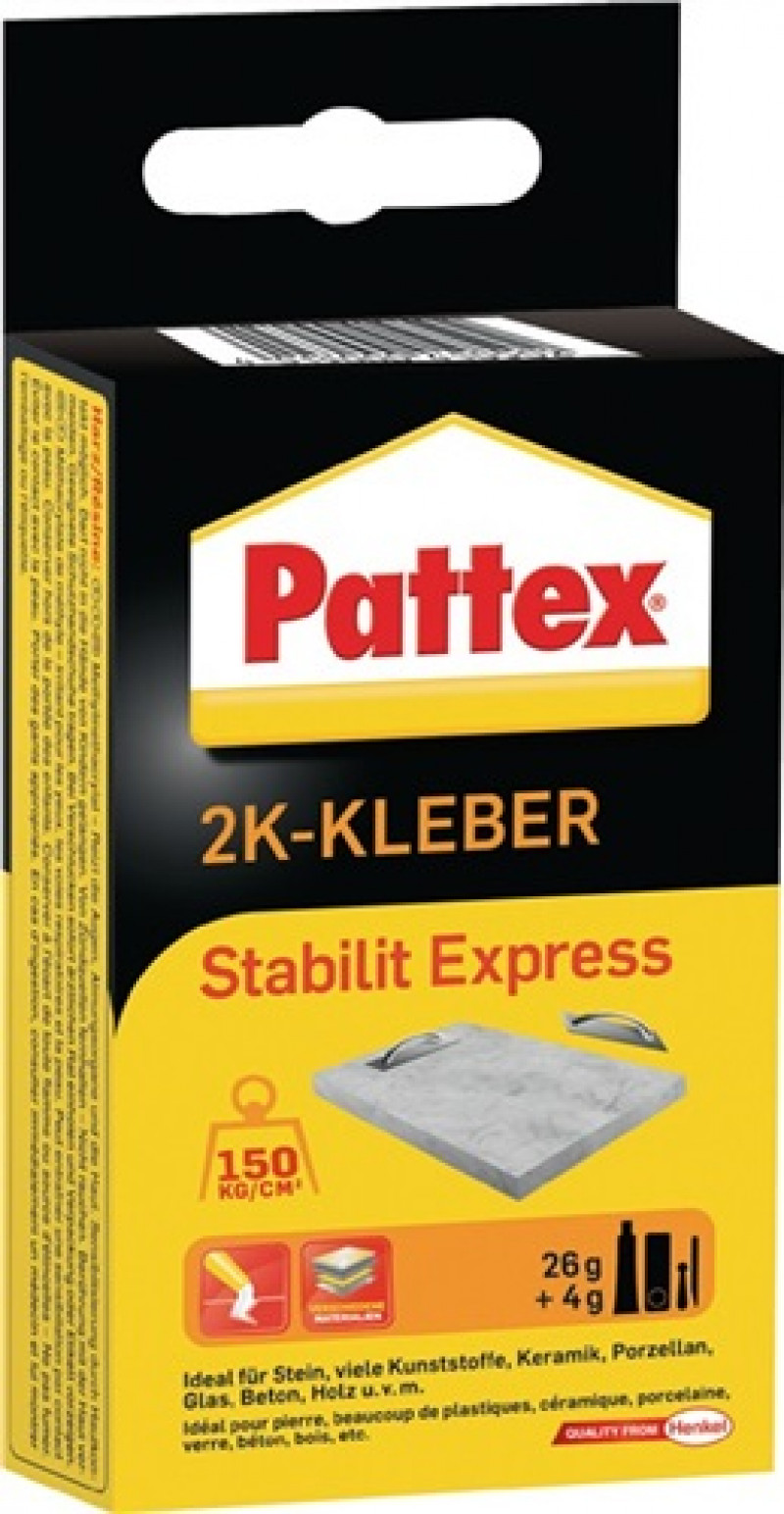 2K-Methacrylklebstoff Stabilit Express 30g braun Tube PATTEX 2K-Methacrylklebstoff Stabilit Express 30g braun Tube PATTEX