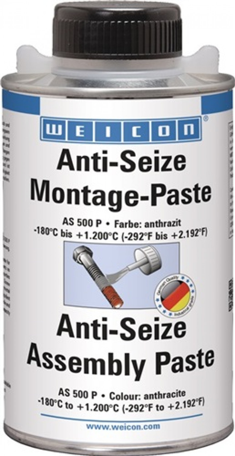 Montagepaste Anti-Seize 500g anthrazit Pinseldose WEICON Montagepaste Anti-Seize 500g anthrazit Pinseldose WEICON