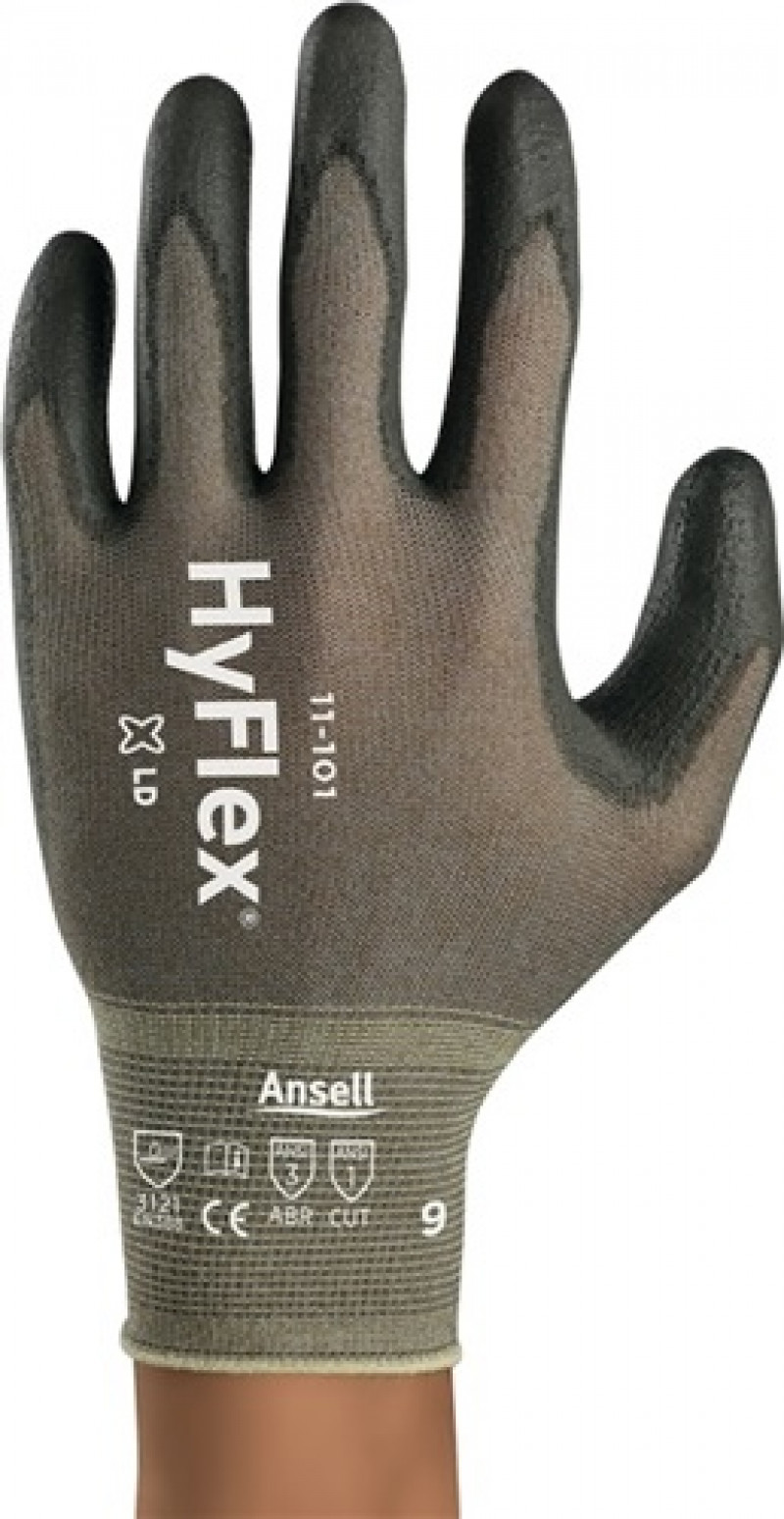 Handschuhe HyFlex 11-101 Gr.8 grau PA/Kupferfaser mitPUR EN 388 Kat.II Ansell Handschuhe HyFlex 11-101 Gr.8 grau PA/Kupferfaser mitPUR EN 388 Kat.II Ansell