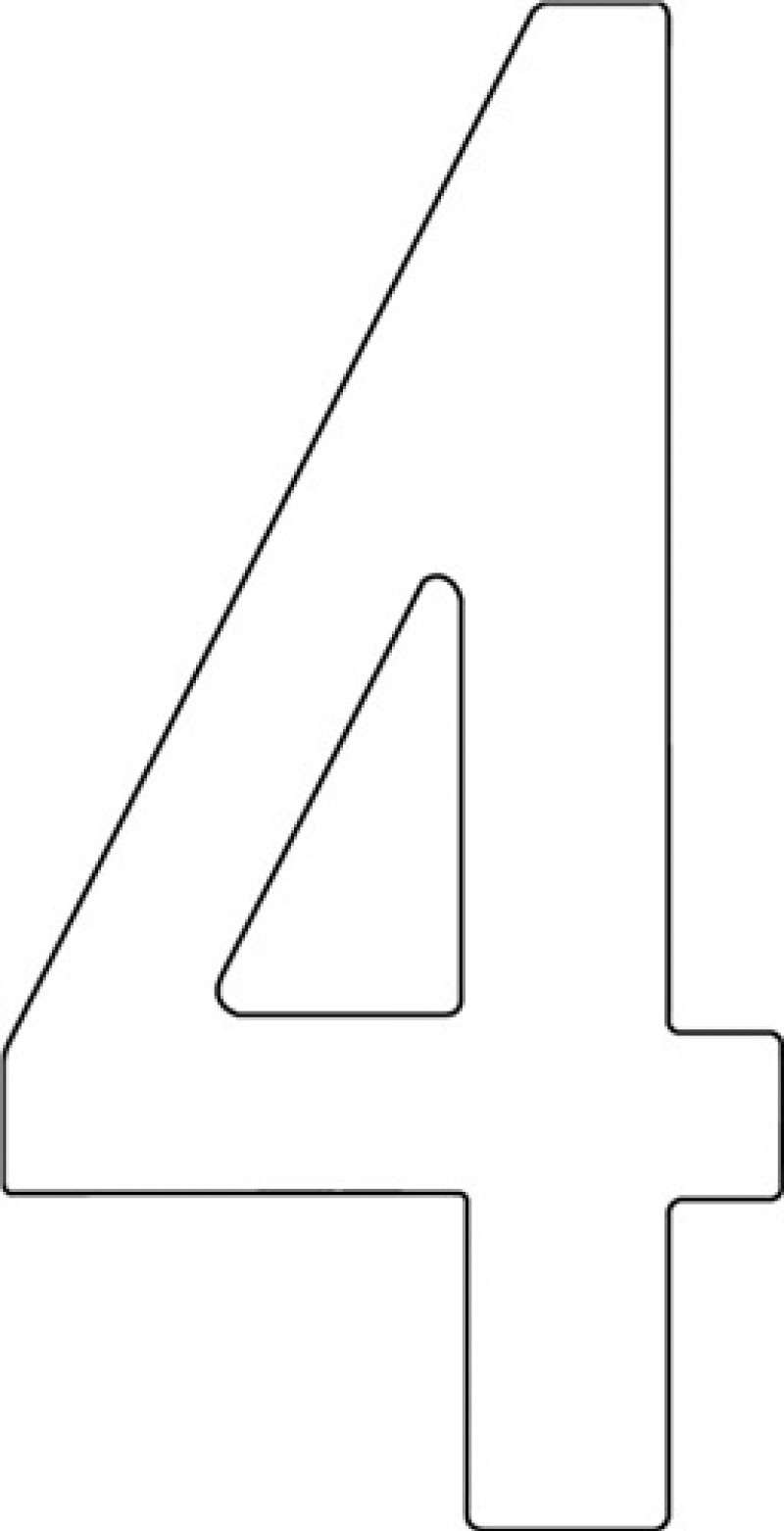 Hausnummer Ziffer 4 VA schwarz 150mm B.77mm Hausnummer Ziffer 4 VA schwarz 150mm B.77mm