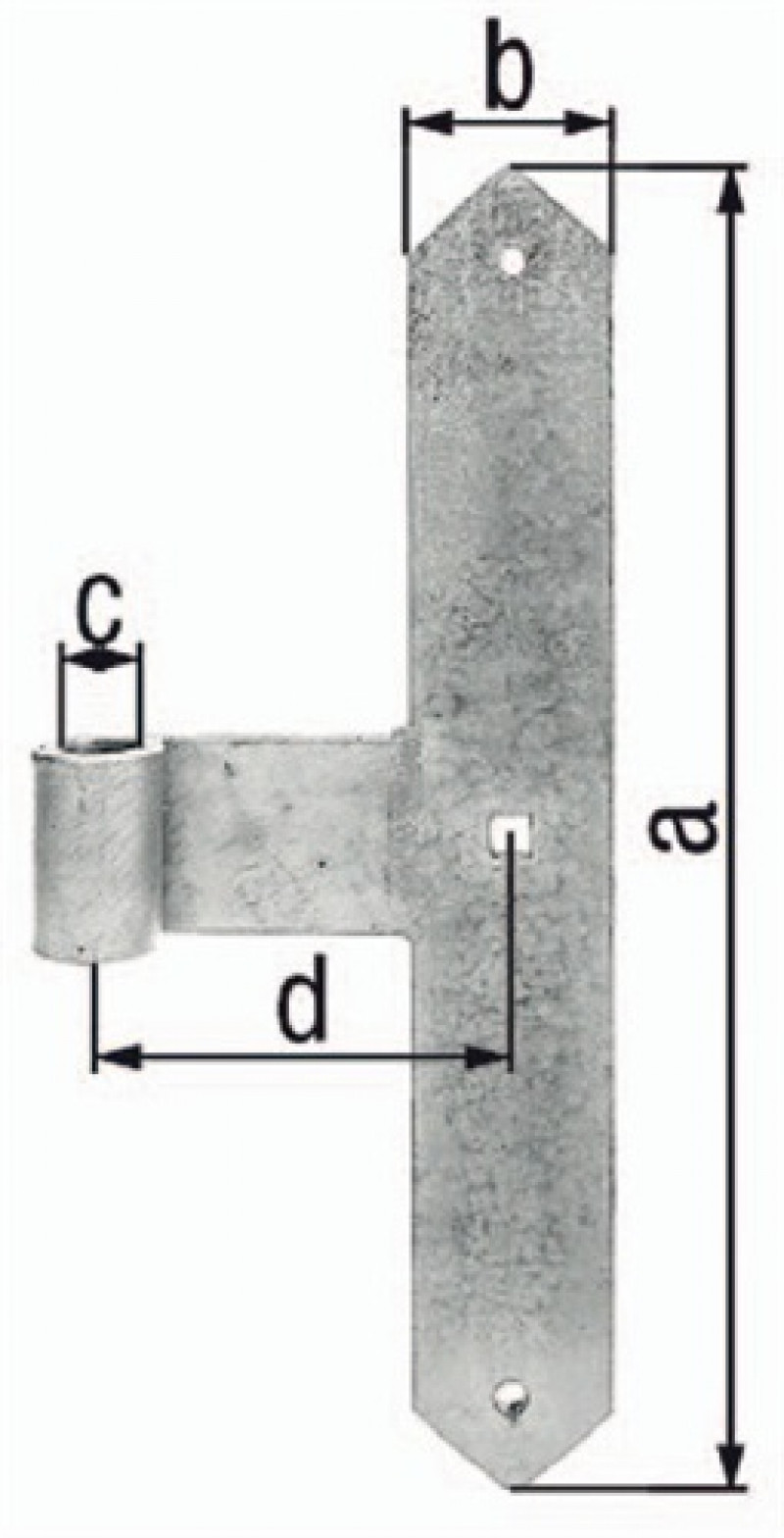 Tor-Mittelband 400x60x120mm STA TZN 8mm GAH Tor-Mittelband 400x60x120mm STA TZN 8mm GAH