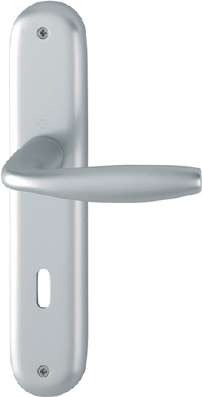 Langschildgarnitur New York 1810/273P Alu. F1 OB 72mm DIN L/R Langschildgarnitur New York 1810/273P Alu. F1 OB 72mm DIN L/R