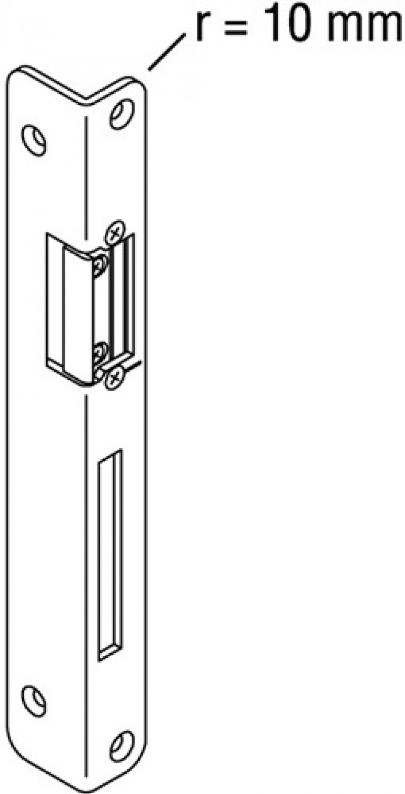 Winkelschließbl.Secury STA verz.B.25xL.250mm rd.Schenkelbreite 32mm DIN R Winkelschließbl.Secury STA verz.B.25xL.250mm rd.Schenkelbreite 32mm DIN R