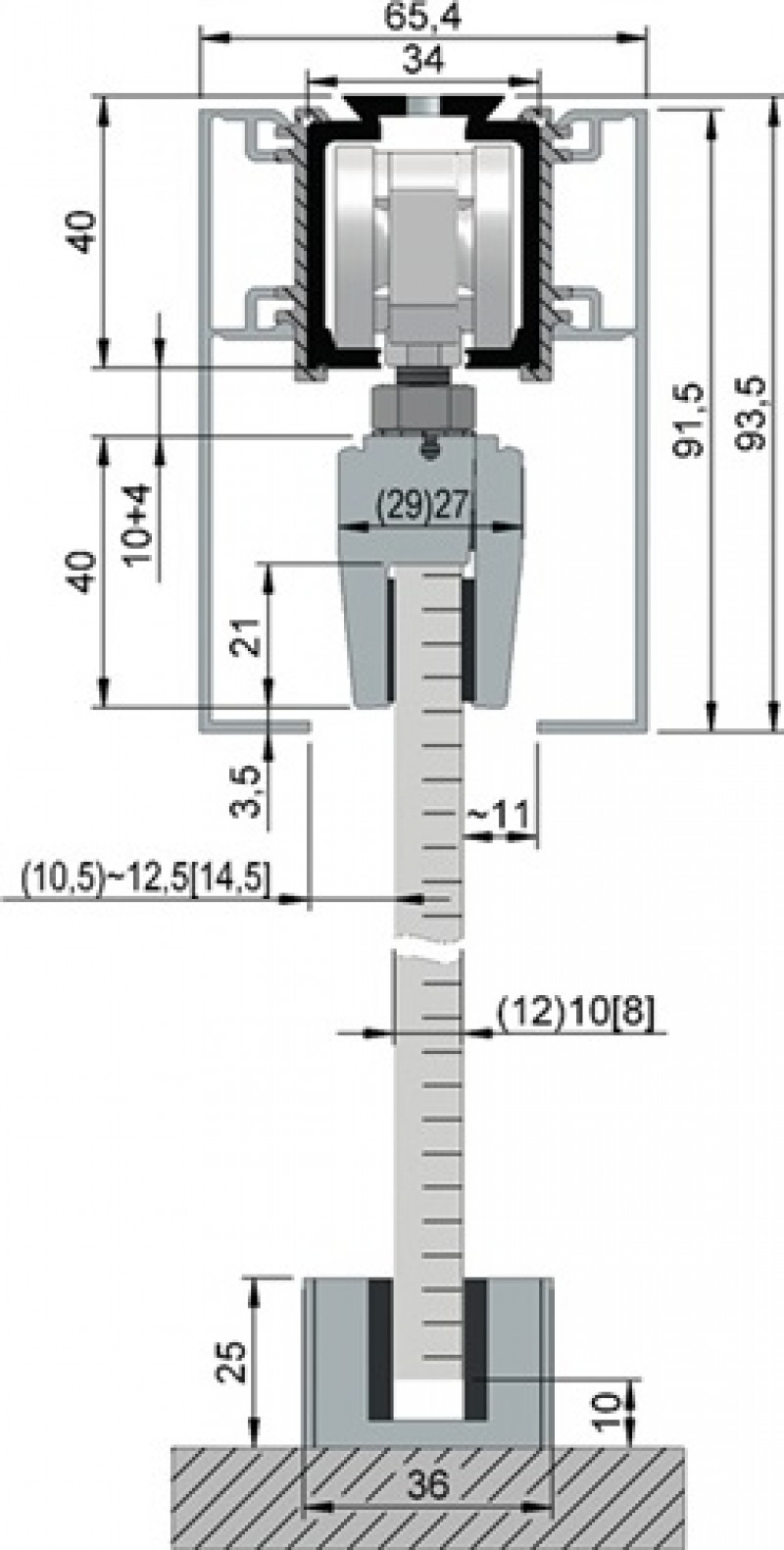 Abdeckkappenpaar Alu.EV1 elox.z.Aufkl.beids.B.65 mm H.91,5 mm HELM Abdeckkappenpaar Alu.EV1 elox.z.Aufkl.beids.B.65 mm H.91,5 mm HELM