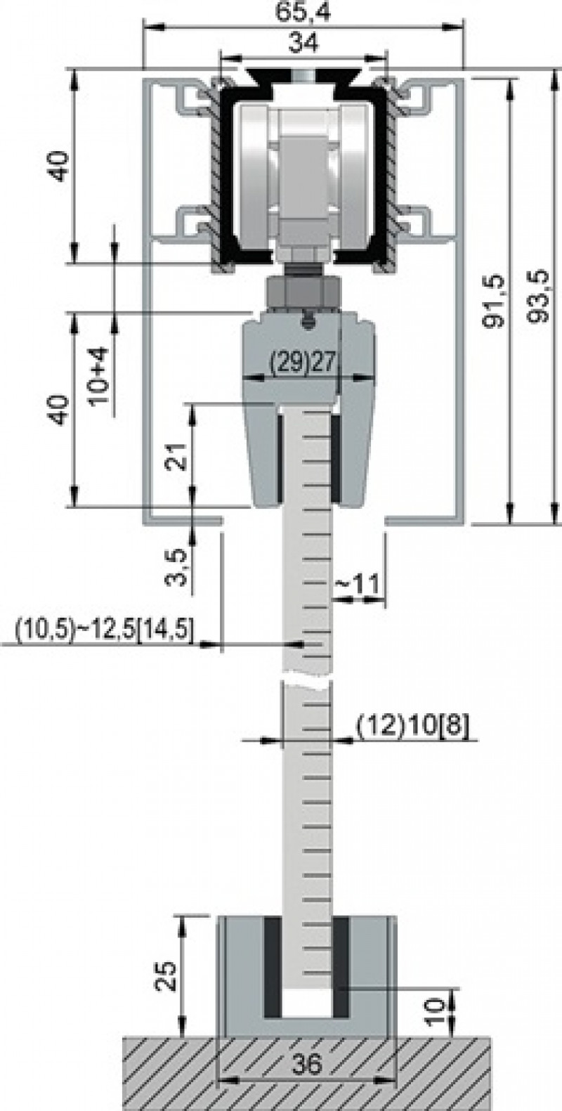 Abdeckkappenpaar Alu.VA Eff.elox.z.Aufkl.beids.B.65 mm H.91,5 mm HELM Abdeckkappenpaar Alu.VA Eff.elox.z.Aufkl.beids.B.65 mm H.91,5 mm HELM