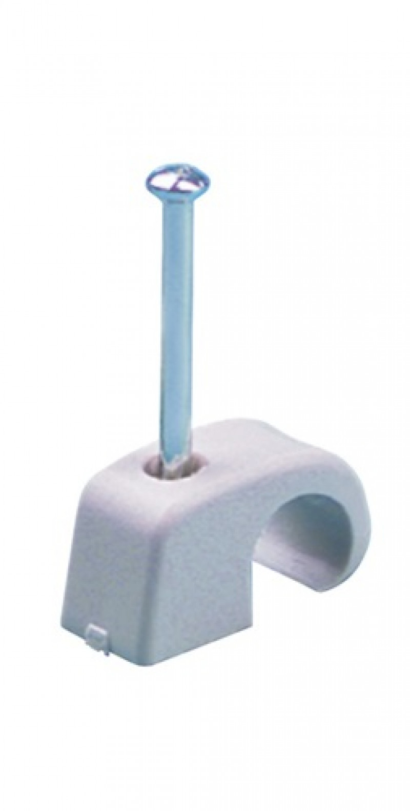 Nagelschelle f.Nagel 2x35mm grau m.Stahlnagel PP f.Kab.D.10-14mm 100 St. Nagelschelle f.Nagel 2x35mm grau m.Stahlnagel PP f.Kab.D.10-14mm 100 St.