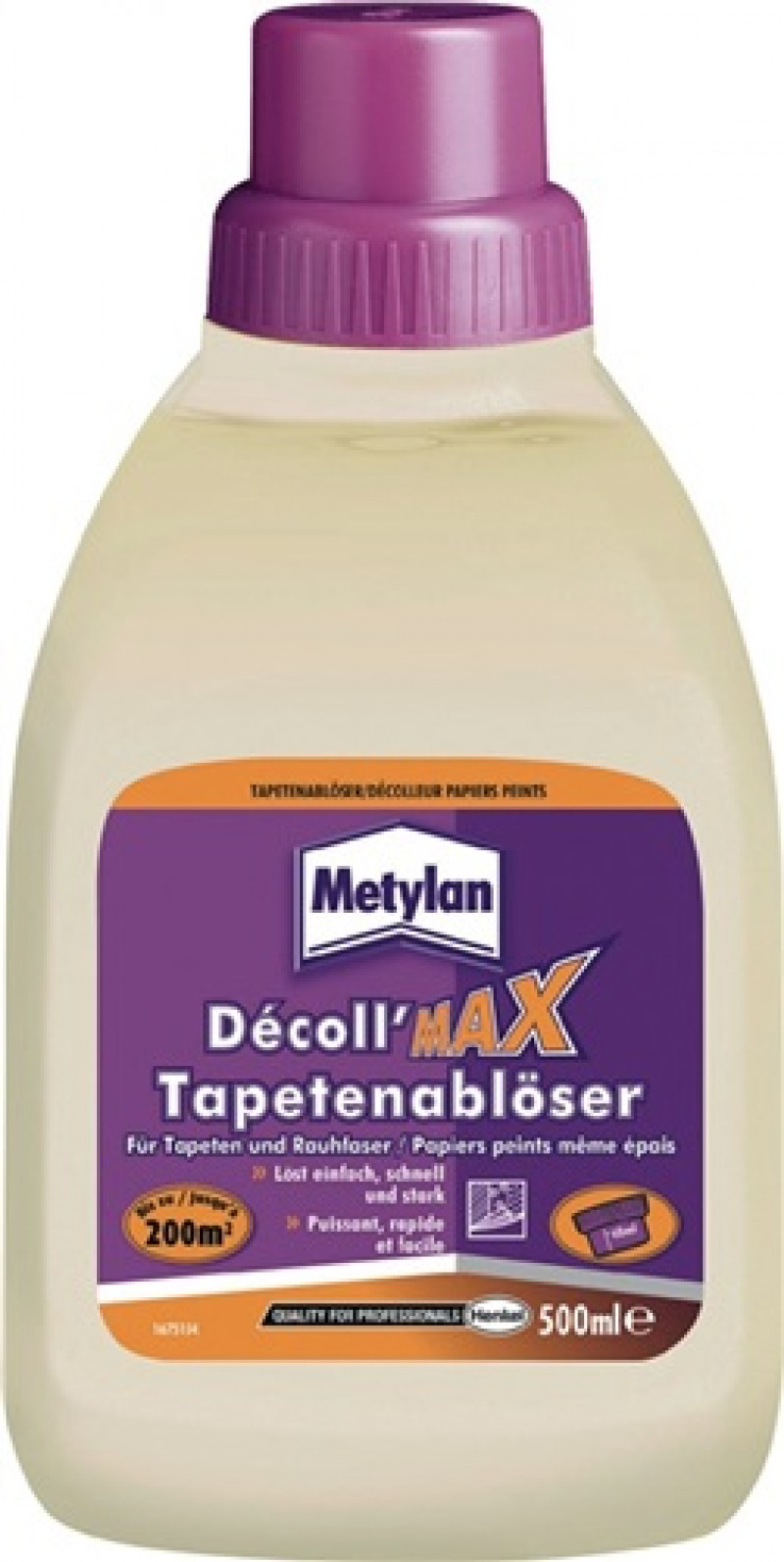 Tapetenablöser Aktiv Konzentrat,lösemittelfrei 500 ml Flasche METYLAN Tapetenablöser Aktiv Konzentrat,lösemittelfrei 500 ml Flasche METYLAN