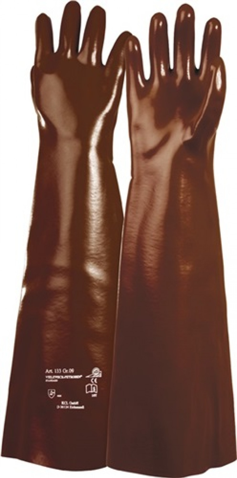 PVC-Handschuhe Vielzweck-Petroben 133 Gr.10 rotbraun BW-Trikot EN 388 Kat.II PVC-Handschuhe Vielzweck-Petroben 133 Gr.10 rotbraun BW-Trikot EN 388 Kat.II