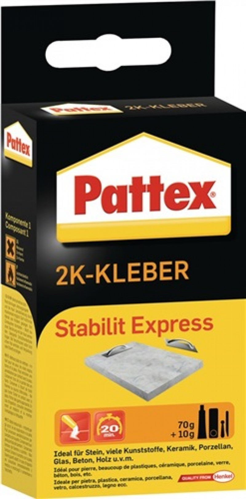 2K-Methacrylklebstoff Stabilit Express 80g braun Tube PATTEX 2K-Methacrylklebstoff Stabilit Express 80g braun Tube PATTEX