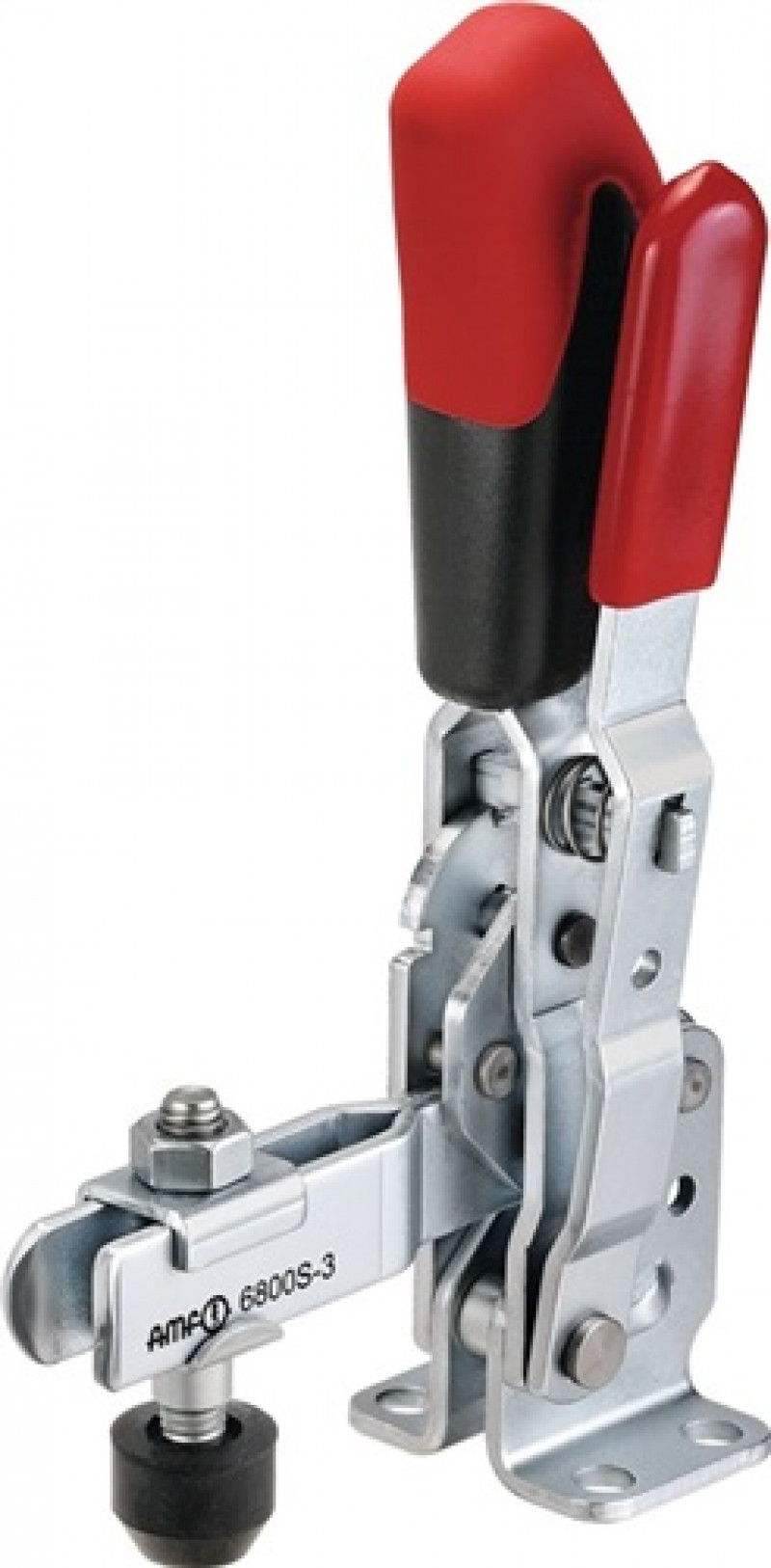 Senkrechtspanner Nr.6800S Gr.4 waagrechter Fuß m.Sicherheitsverriegelung AMF Senkrechtspanner Nr.6800S Gr.4 waagrechter Fuß m.Sicherheitsverriegelung AMF