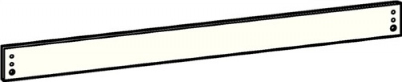 Montageplatte f.Gleitsch.G-N weiß 9016 H.40mm DORMA