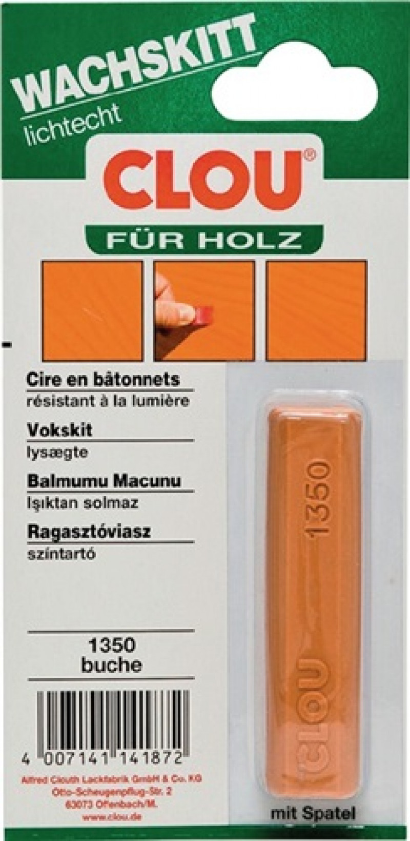 Wachskittstangen Farbe 1350 buche 15g Bl.CLOU Wachskittstangen Farbe 1350 buche 15g Bl.CLOU